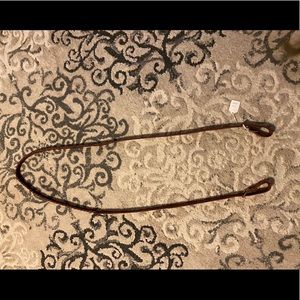 Leather braided reins